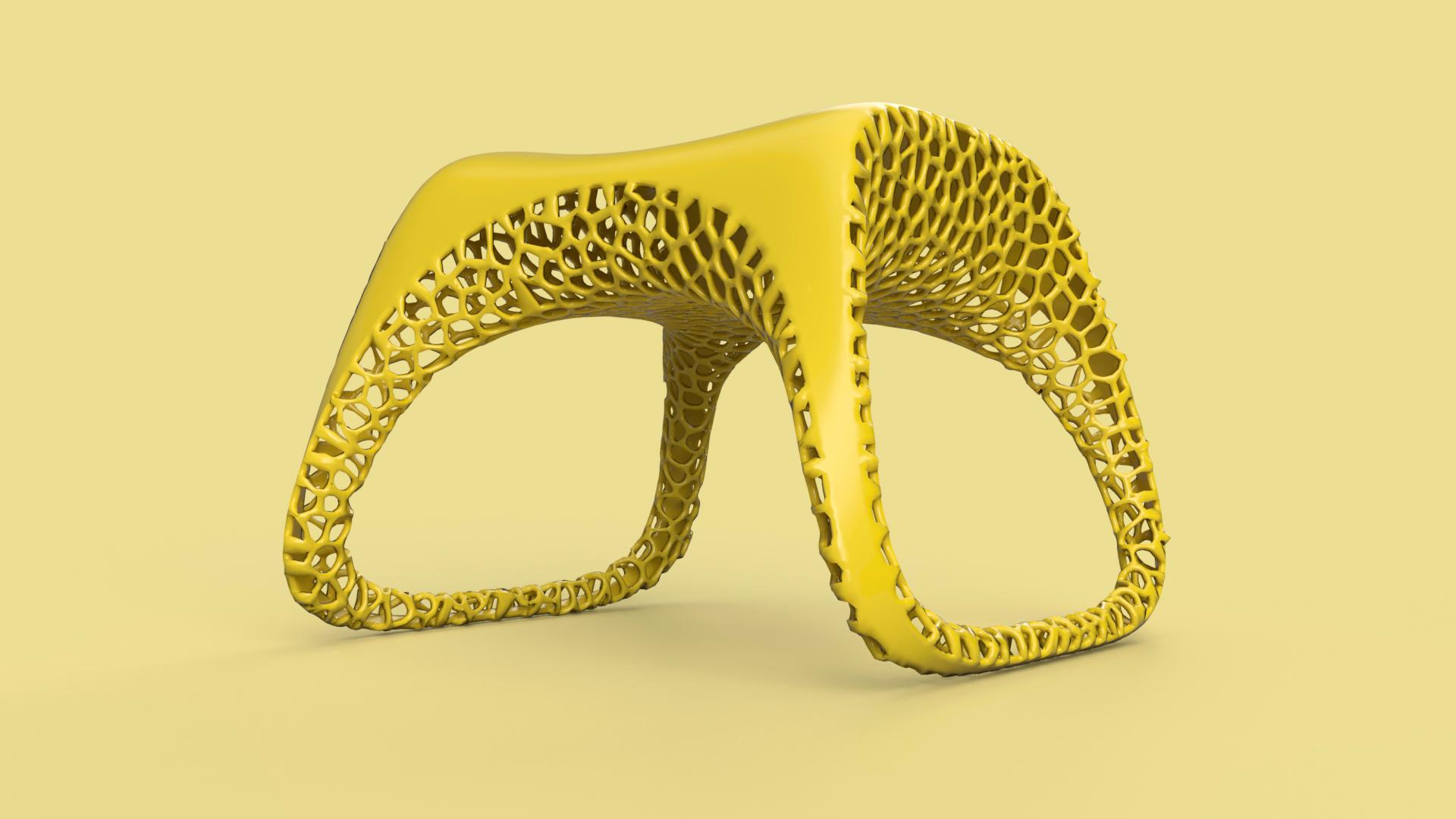 Stool - Voronoi generative design RIT