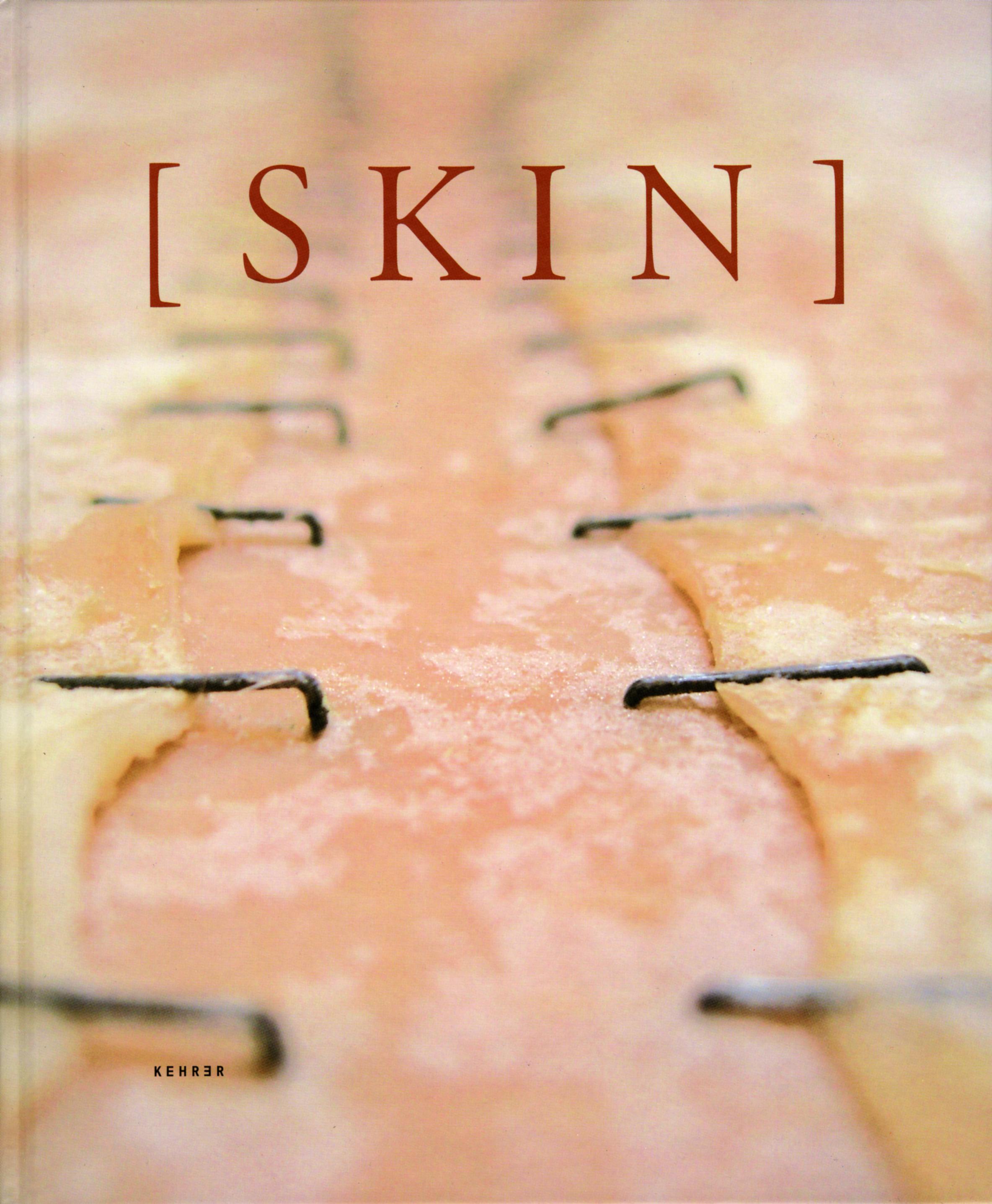 A detailed, microscopic image of skin with [SKIN] written over it.