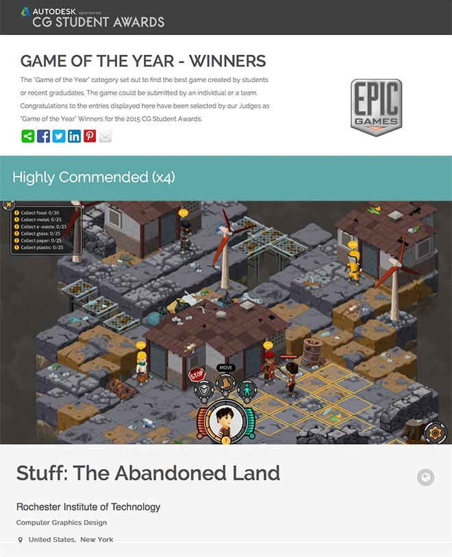 2015 Game of the Year Winner