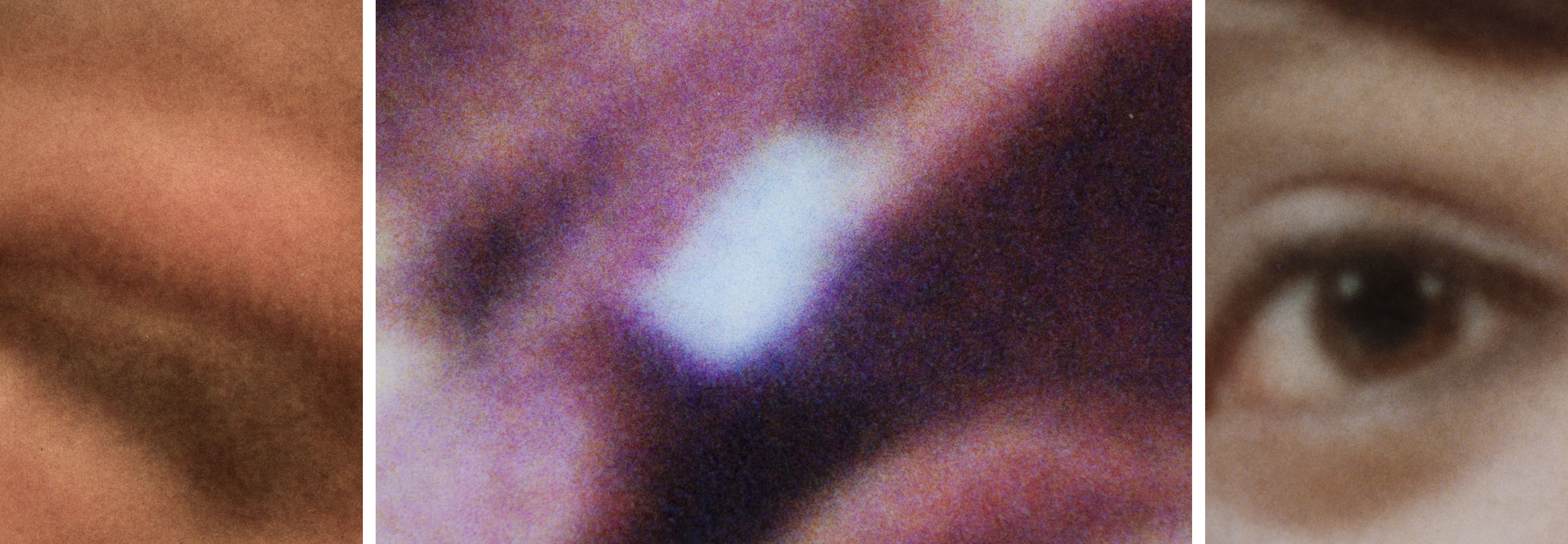 Dye clouds are visible with 50x magnification. 