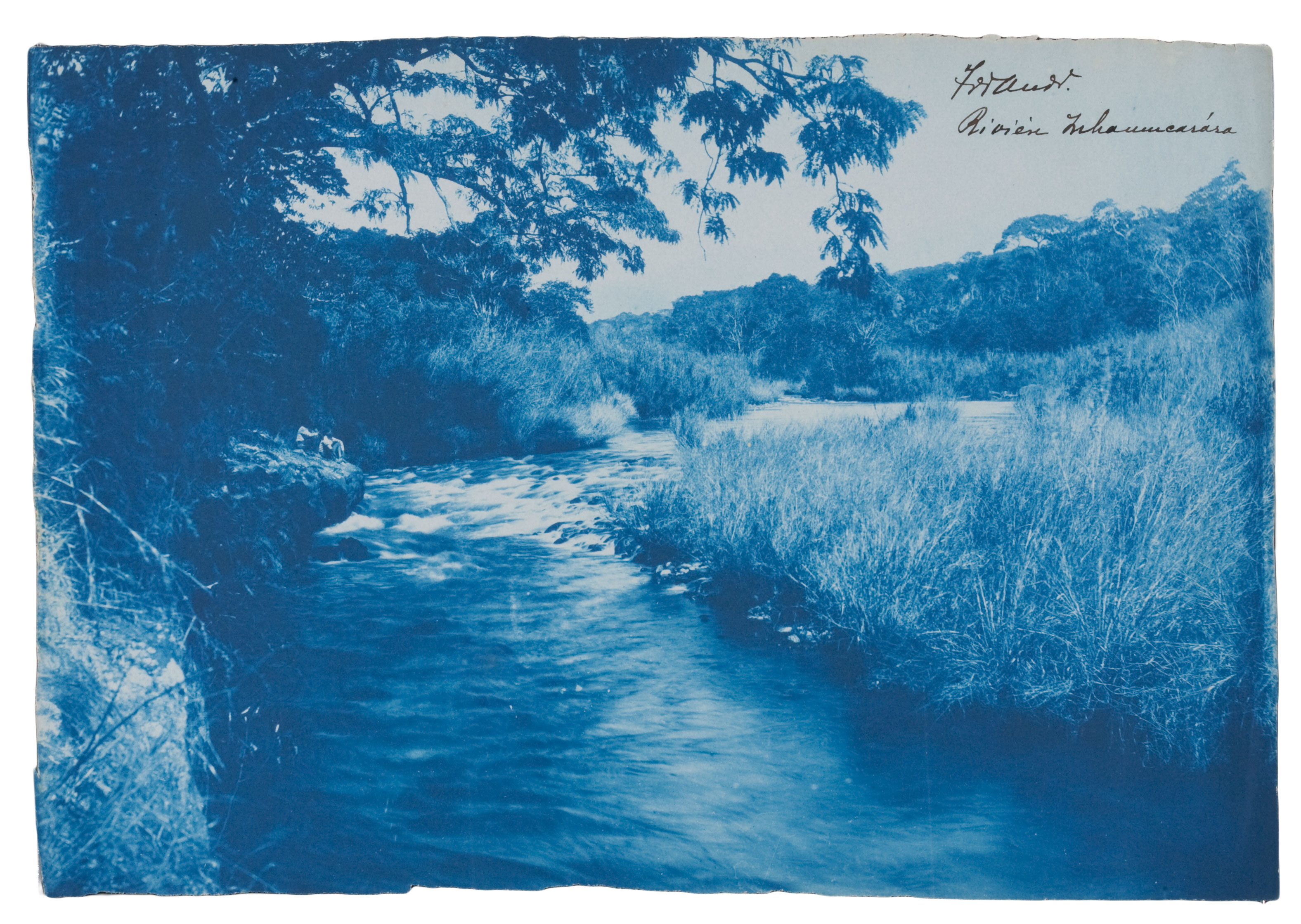 River and lake scenery was considered suitable subject matter for the cyanotype’s blue tone.