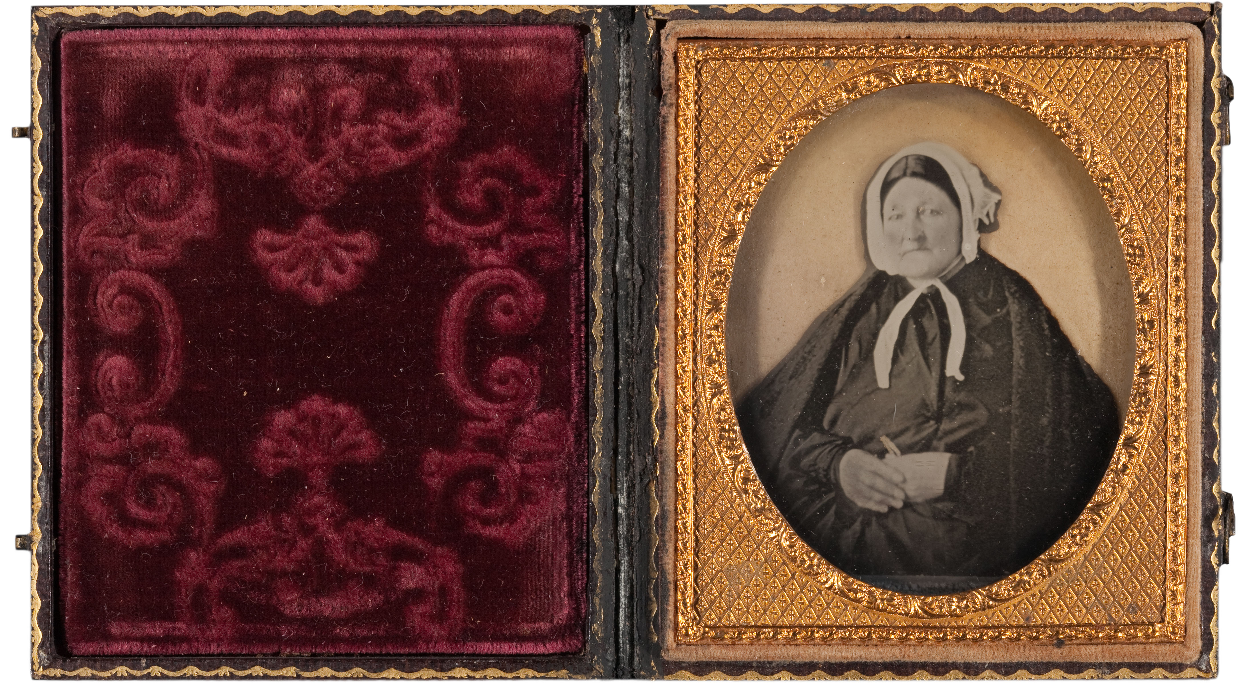 This is an example of a relievo ambrotype. 